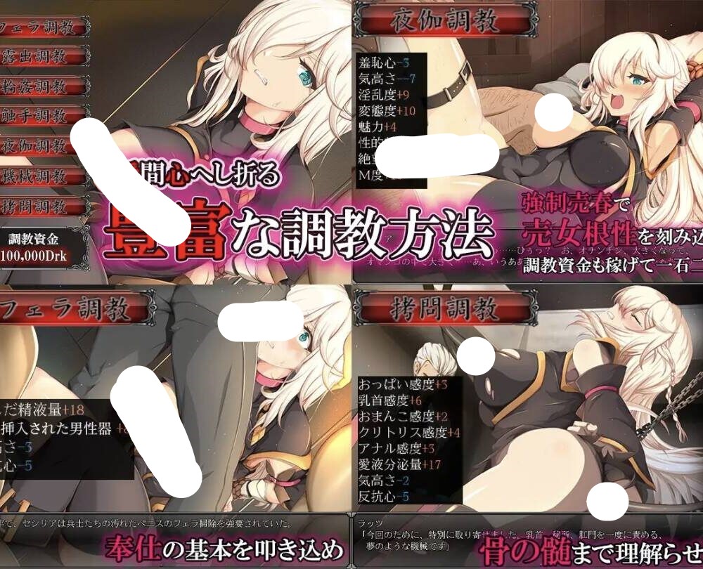 图片[4]-【SLGAI汉化】[PC+安卓joi]奴剑客塞西莉亚雌豚性奴隷剣士セシリア-顽兔