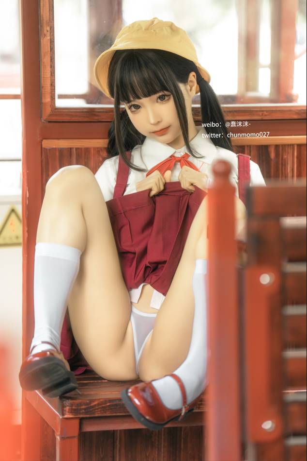 图片[2]-[cos写真]蠢沫沫 NO.178 红火车 [16P-100MB]-顽兔